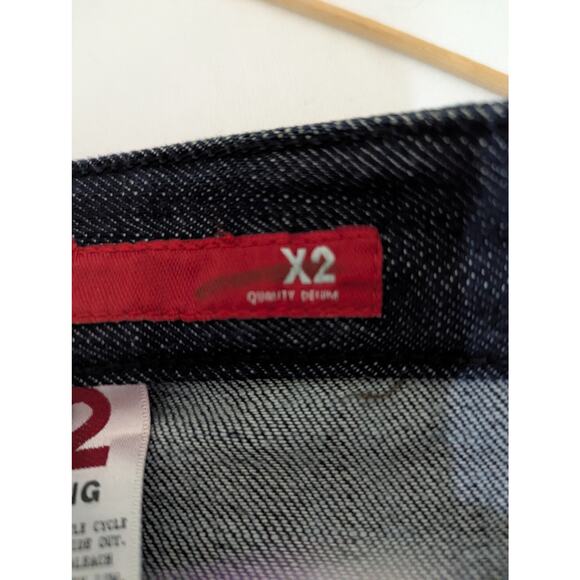 Express X2 low rise straight wmns jeans sz 12 Retro W37"Rise 8.5 Hips44 - Picture 8 of 9